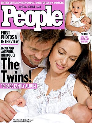 Tags: Brad Pitt's twins with Angelina Jolie, people magazine Brad Pitt's 